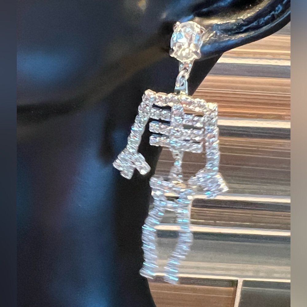 Austrian Crystals Vintage/New dangle earrings, post/pierced